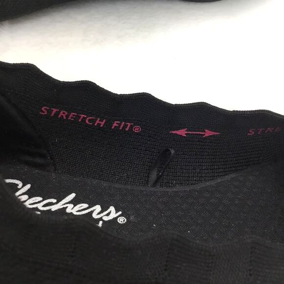 SKECHERS Cleo Recycled Washable Knit Flats Love Spell Black 6.5 - Picture 6 of 7